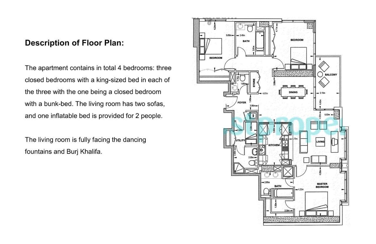 Elite Royal Apartment - Full Burj Khalifa & Fountain View - Crystal Dubai Exterior foto